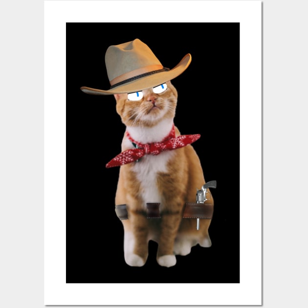 Cowboy cat Wall Art by kaiserka-art